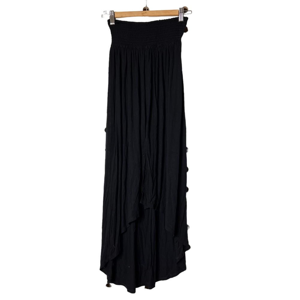 Free People Beach Morningside Hi Low Black Skirt - Picture 2 of 6